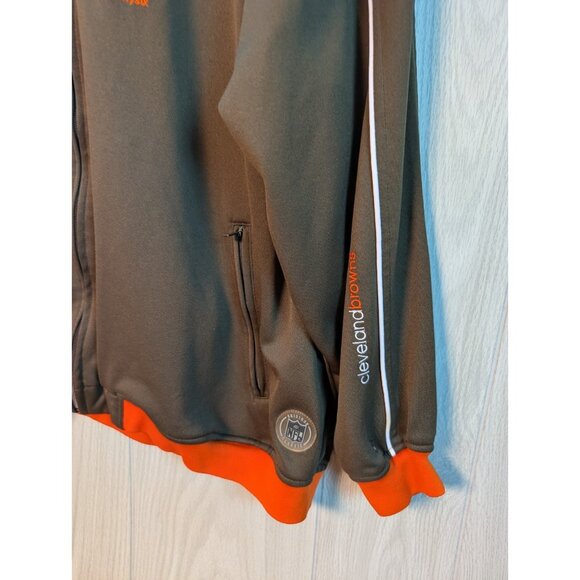 Reebok NFL Classic Cleveland Browns 46 Jacket Men’s 3XL Full Zip Logo FLAW - Picture 3 of 9